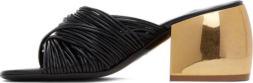 Dries Van Noten Black Hardware Heeled Sandals - Picture 4