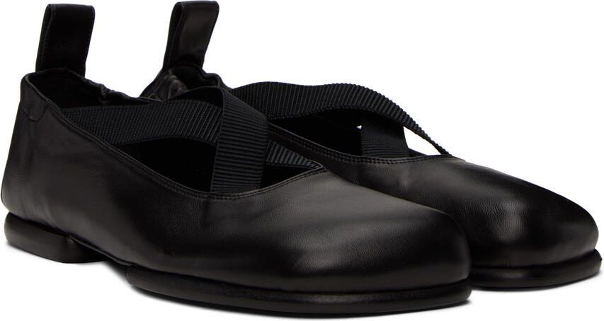 Dries Van Noten Black Leather Slippers - Picture 2