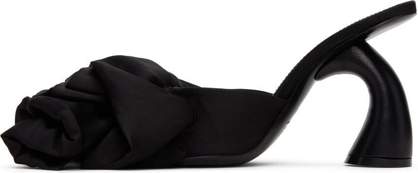 Dries Van Noten Black Ruffled Mules - Picture 3