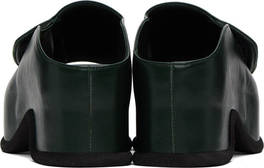 Dries Van Noten Green Block Heeled Sandals