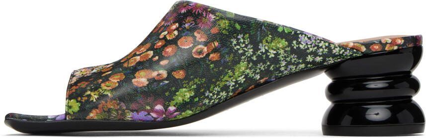 Dries Van Noten Multicolor Floral Heeled Sandals - Picture 4