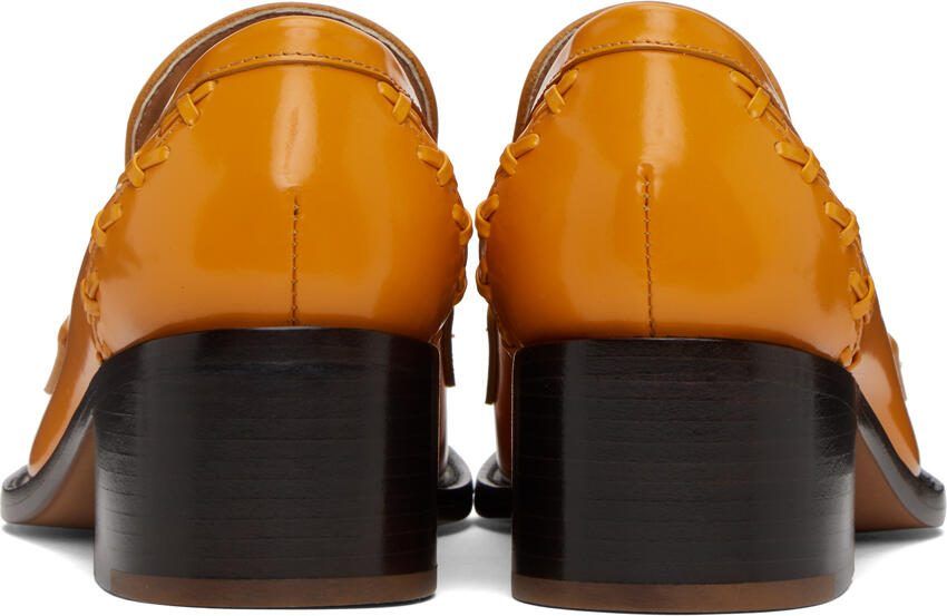 Dries Van Noten Orange Stitch Heels