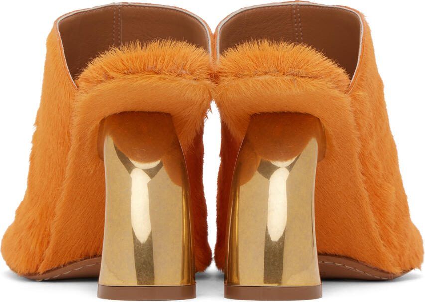 Dries Van Noten SSENSE Exclusive Orange Heeled Sandals