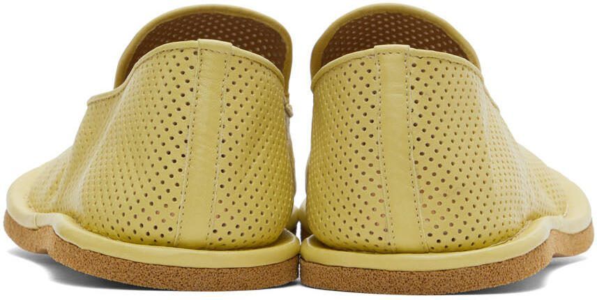 Dries Van Noten Yellow Leather loafers
