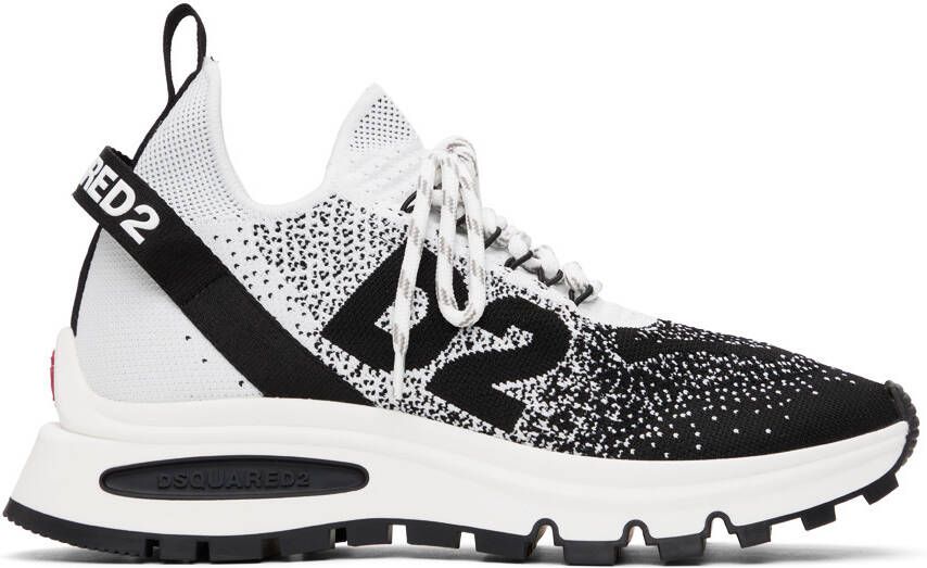 Dsquared2 Black  White Run DS2 Sneakers - Picture 5