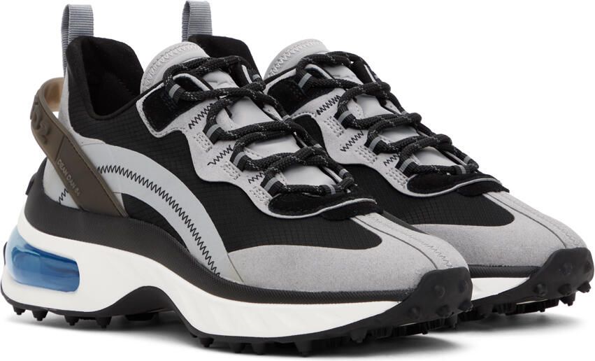 Dsquared2 Black  Gray Bubble Sneakers - Picture 2