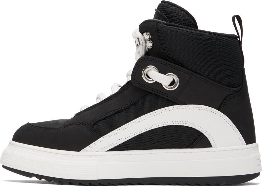 Dsquared2 Black  White Boogie Sneakers - Picture 2