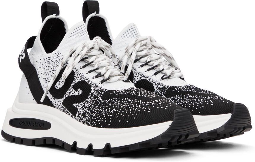 Dsquared2 Black  White Run DS2 Sneakers - Picture 2
