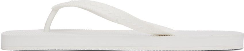 Dsquared2 White Foam Flip-Flops - Picture 3