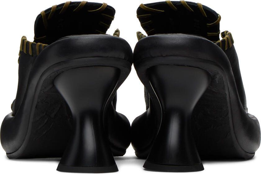 Eckhaus Latta Black Court Heeled Sandals