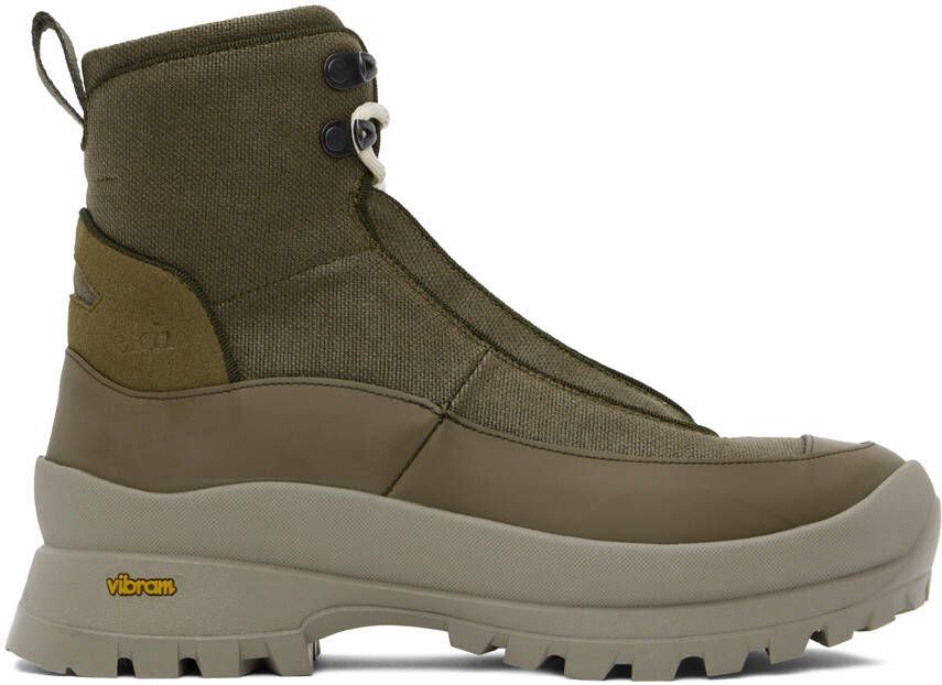 Ekn Khaki Thuja Lace-Up Boots - Picture 5
