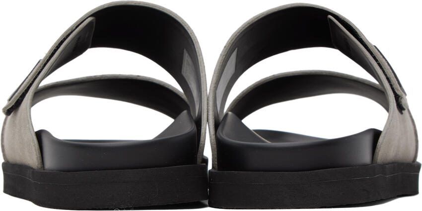 Emporio Armani Taupe Velcro Sandals