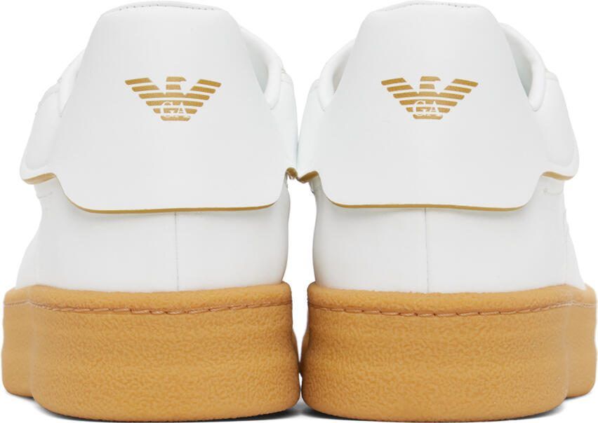 Emporio Armani White Sustainable Sneakers