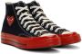 Comme des Garçons Play Off-White  Red Converse Edition PLAY Chuck 70 High-Top Sneakers - Thumbnail 4