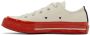 Comme des Garçons Play Off-White  Red Converse Edition Chuck 70 Low-Top Sneakers - Thumbnail 15
