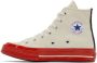 Comme des Garçons Play Off-White  Red Converse Edition PLAY Chuck 70 High-Top Sneakers - Thumbnail 9