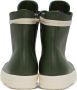 Rick Owens Green Leather High Sneakers - Thumbnail 5