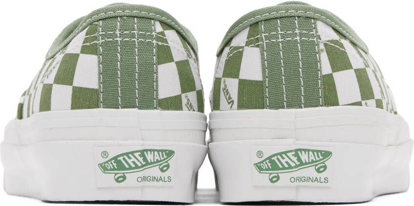 Vans Green  White OG Authentic LX Sneakers
