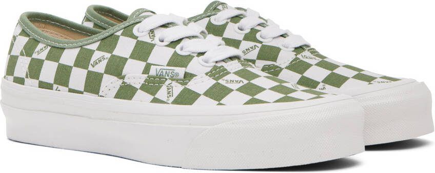 Vans Green  White OG Authentic LX Sneakers