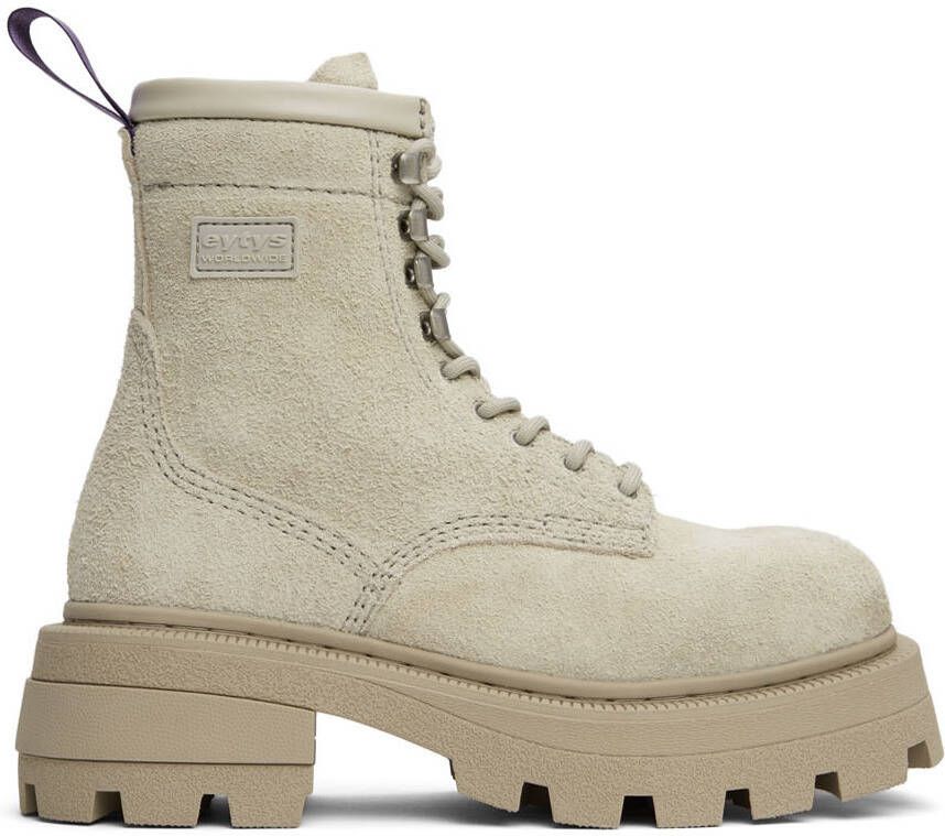 Eytys Beige Suede Michigan Boots - Picture 5