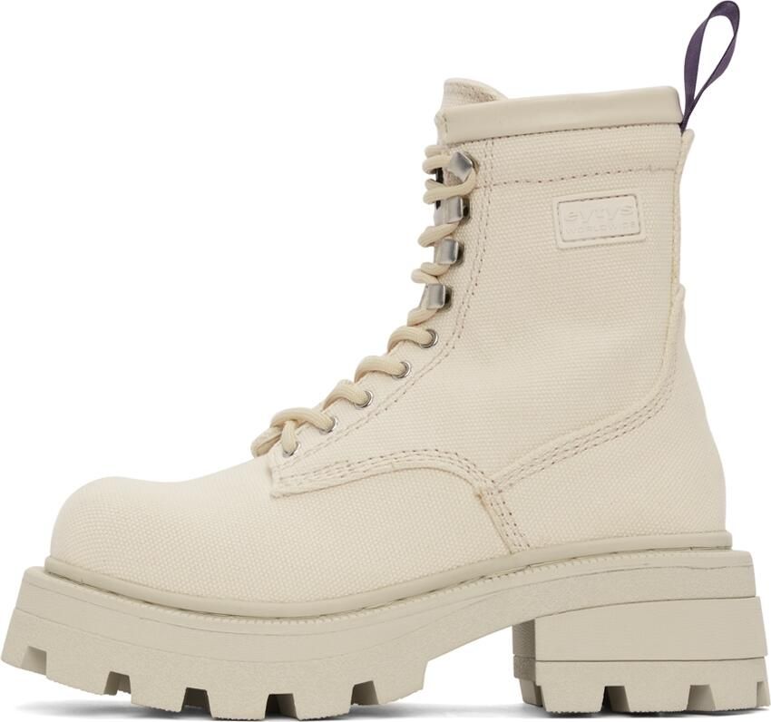 Eytys Off-White Canvas Michigan Boots - Picture 2
