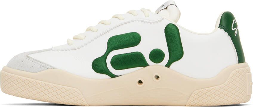 Eytys White  Green Santos Sneakers - Picture 3