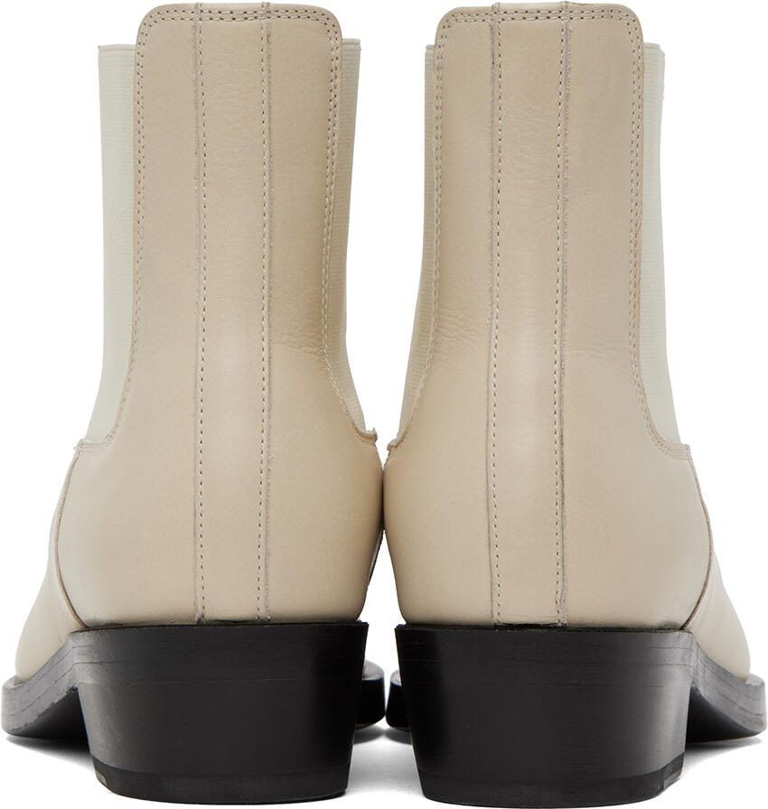 Fear of God Beige Cowboy Chelsea Boots
