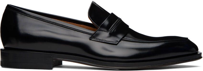 Ferragamo Black Penny Loafers