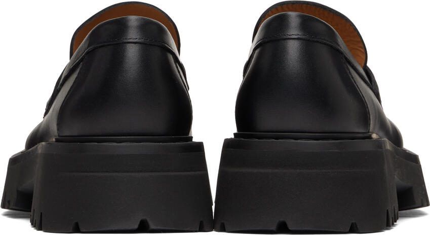 Ferragamo Black Chunky Loafers