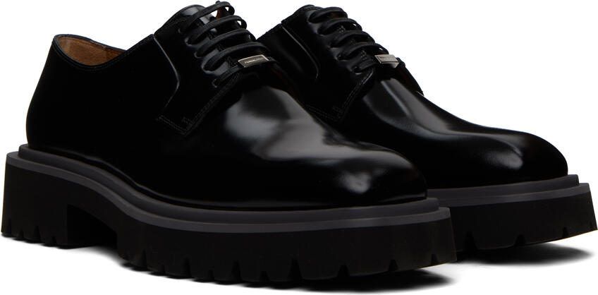 Ferragamo Black Flicker Derbys - Picture 2