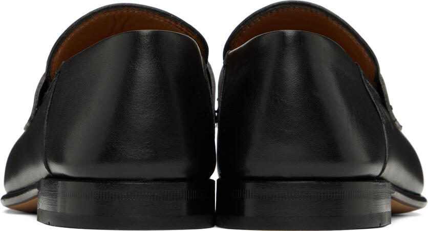 Ferragamo Black Gancini Loafers