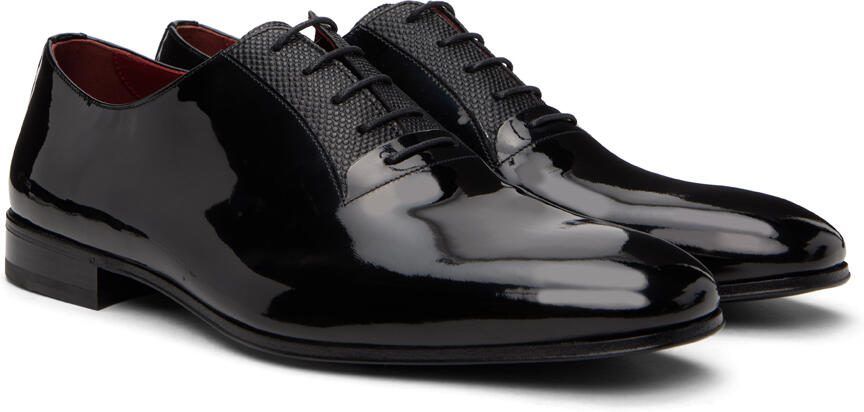 Salvatore Ferragamo Black Gianbattista Oxfords - Picture 2