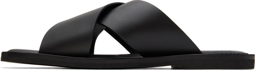 Salvatore Ferragamo Black Logan Sandals - Picture 4
