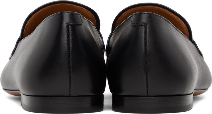 Ferragamo Black Saddle Loafers