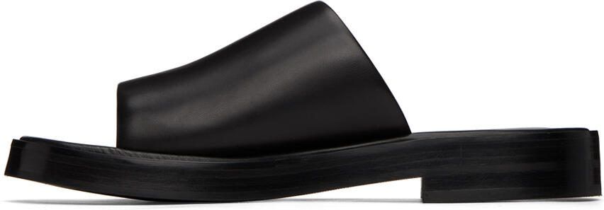 Ferragamo Black Single-Band Sandals - Picture 4