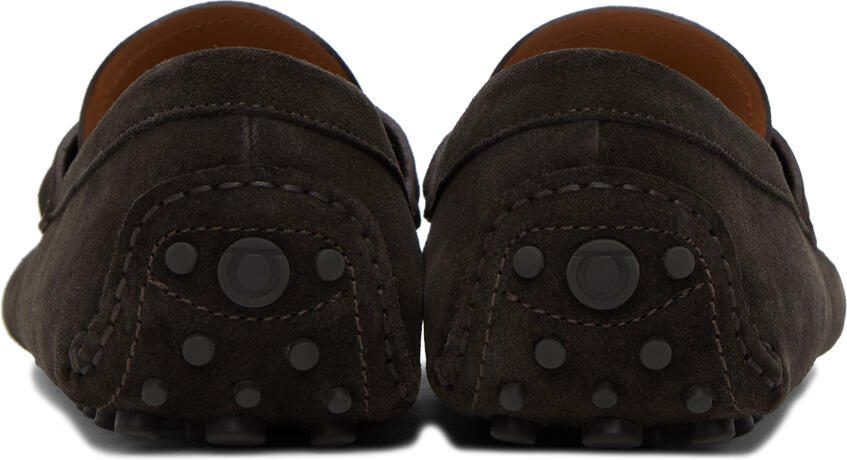 Ferragamo Brown Driver Loafers