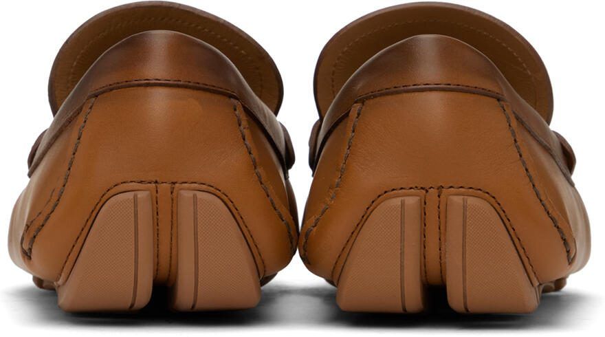 Ferragamo Tan Felix Loafers