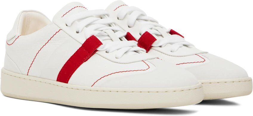 Ferragamo White Garda Low Sneakers - Picture 2