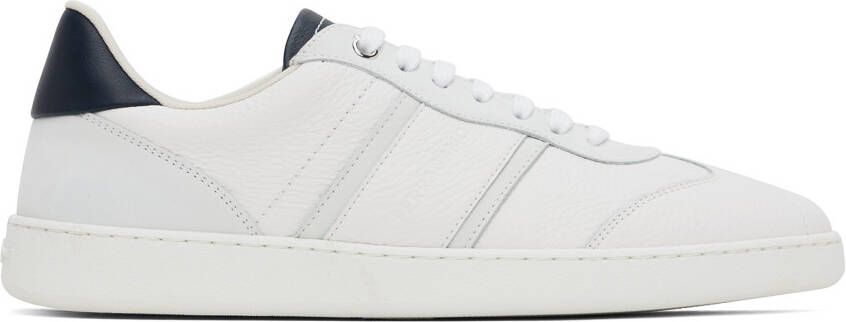 Ferragamo White  Blue Signature Low Sneakers - Picture 5