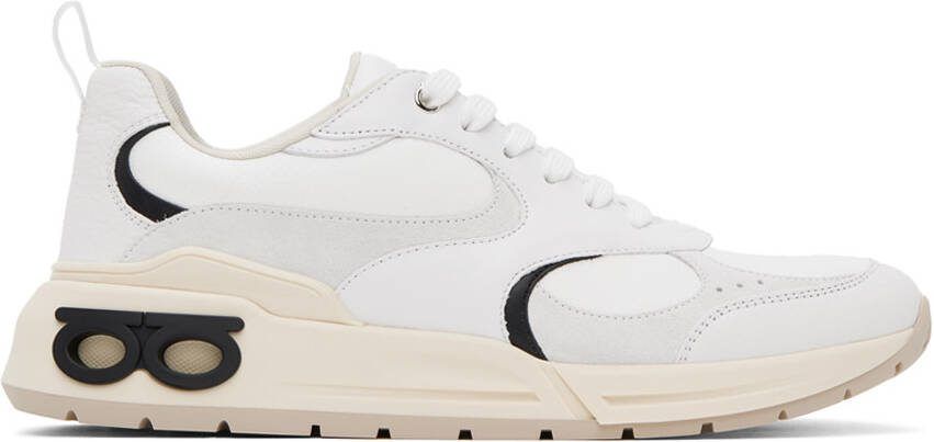 Ferragamo White Cosimina Sneakers - Picture 5