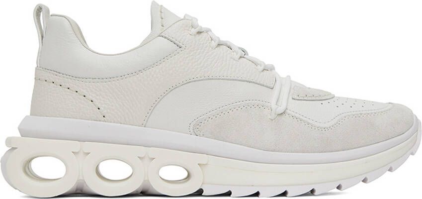 Ferragamo White Nima Sneakers - Picture 5