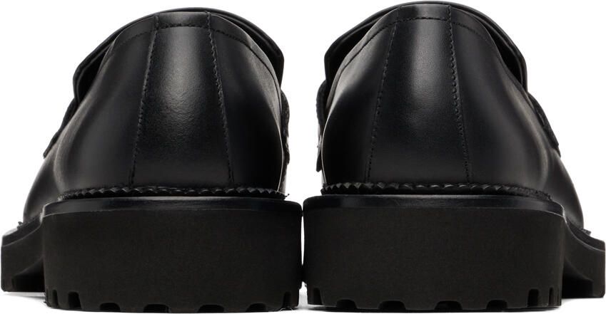 Filippa K square-toe suede loafers Black