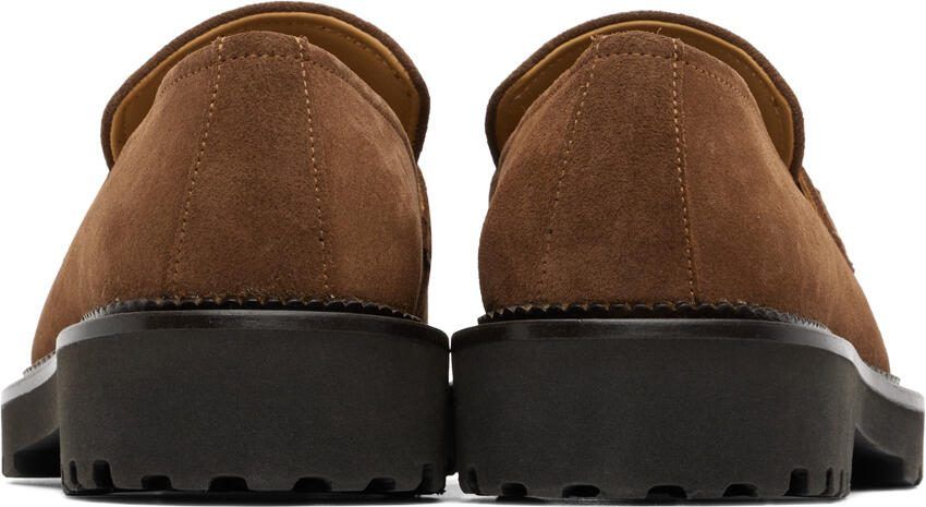 Filippa K square-toe suede loafers Neutrals