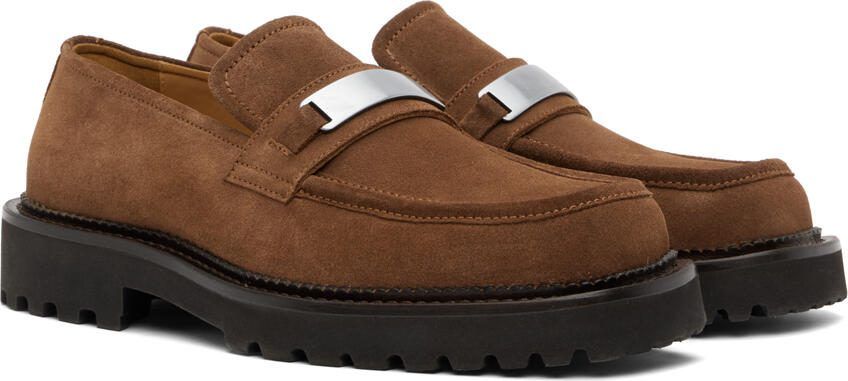 Filippa K square-toe suede loafers Neutrals - Picture 2