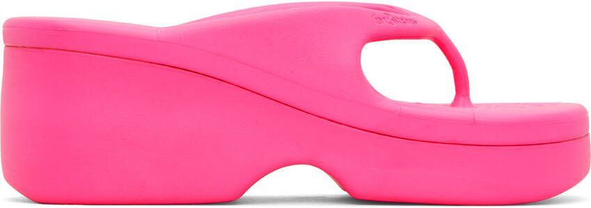 ForBitches Pink Platform Flip Flops - Picture 5