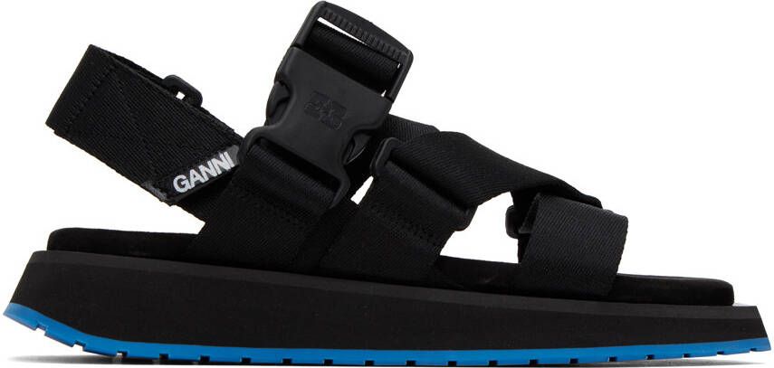 GANNI Black Perfor ce Sandals - Picture 9