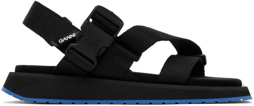 GANNI Black Perfor ce Sandals - Picture 7