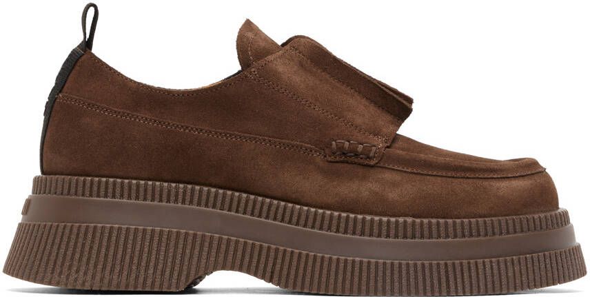 GANNI Brown Creepers Loafers - Picture 4