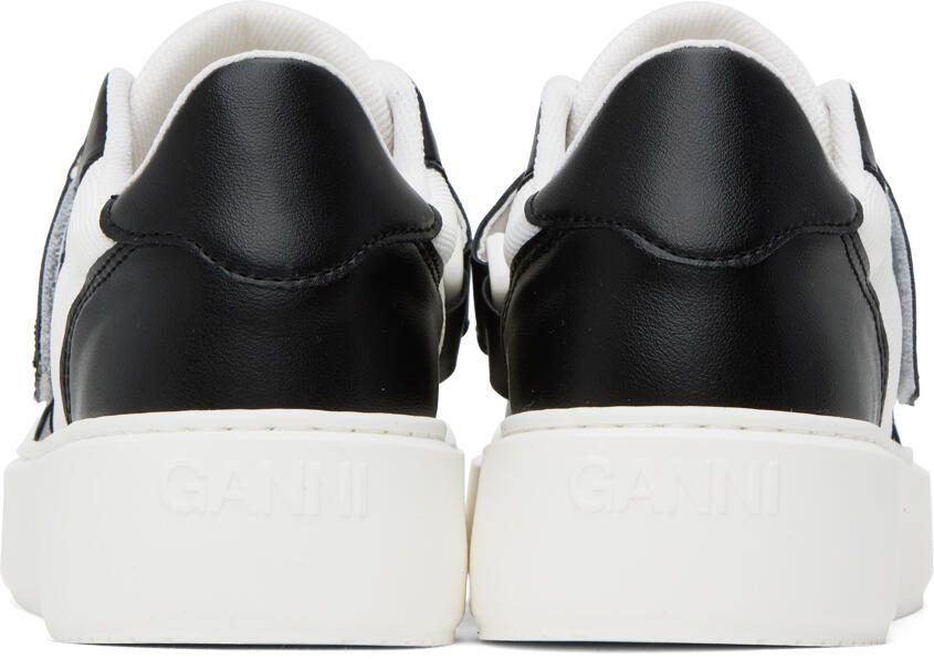 GANNI Black  White Sporty Sneakers