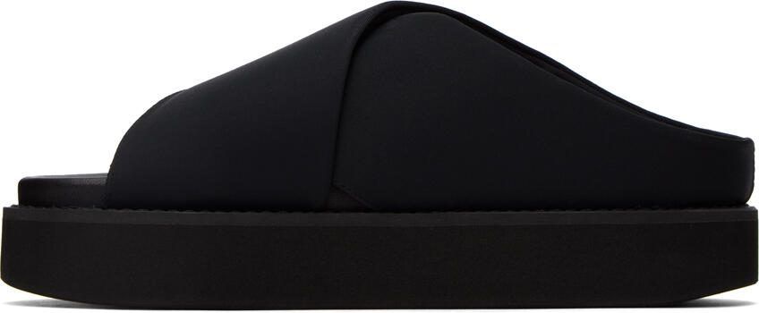 GANNI Black Crossover Sandals - Picture 3